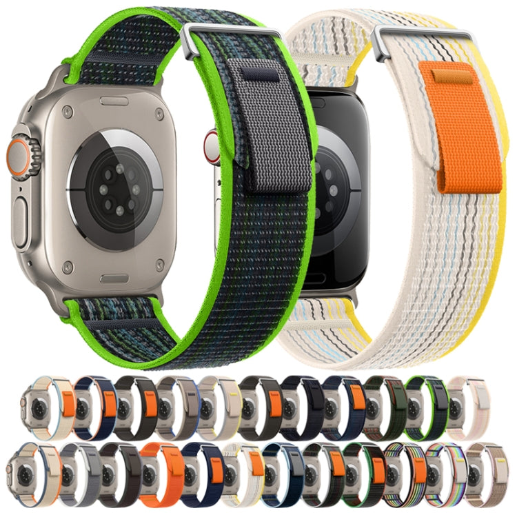 For Apple Watch Ultra 2 49mm Dual-Section Loop Nylon Watch Band(Orange) - free shipping - PMC Jewellery - Order now!