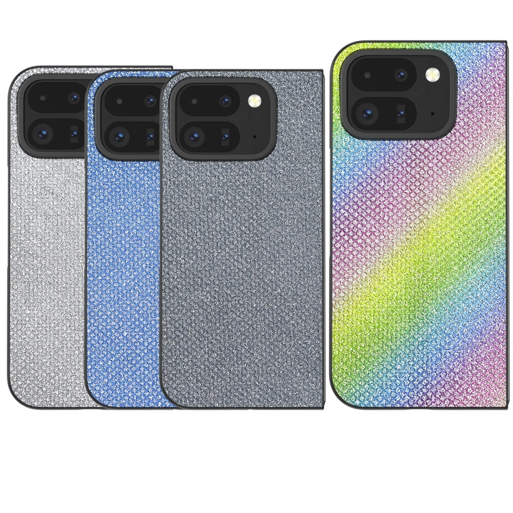 For Google Pixel 9 Pro Fold Diamond Frame Edge Full Coverage Phone Case(Rainbow Diamond) - Google Cases by PMC Jewellery | Online Shopping South Africa | PMC Jewellery | Buy Now Pay Later Mobicred