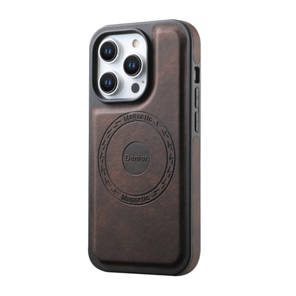 For iPhone 16 Pro Denior A13 Skin Feel MagSafe Phone Case(Brown) - iPhone 16 Pro Cases by Denior | Online Shopping South Africa | PMC Jewellery | Buy Now Pay Later Mobicred