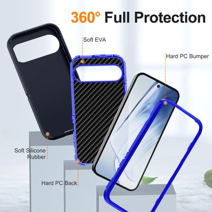 For Google Pixel 9 Pro Life Waterproof Rugged PC + Silicone Phone Case(Dark Blue + Royal Blue) - Google Cases by PMC Jewellery | Online Shopping South Africa | PMC Jewellery | Buy Now Pay Later Mobicred