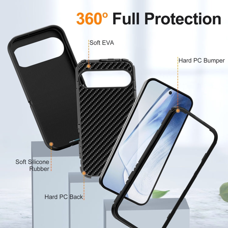 For Google Pixel 9 Life Waterproof Rugged PC + Silicone Phone Case(Black) - Google Cases by PMC Jewellery | Online Shopping South Africa | PMC Jewellery | Buy Now Pay Later Mobicred