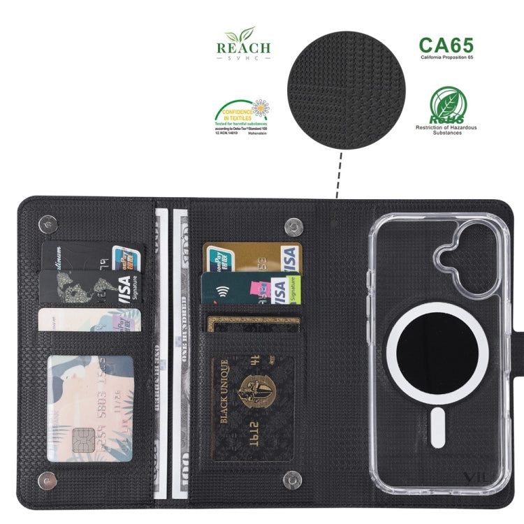 For Samsung Galaxy S24+ 5G ViLi GHA-C Series RFID MagSafe Magnetic Flip Leather Phone Case(Black) - Galaxy S24+ 5G Cases by ViLi | Online Shopping South Africa | PMC Jewellery | Buy Now Pay Later Mobicred