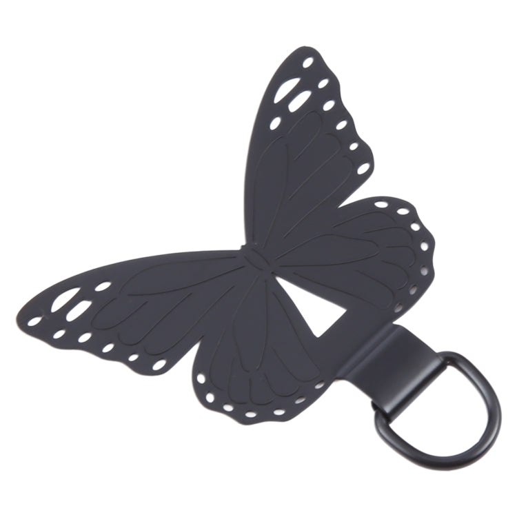 Butterfly Metal Mobile Phone Lanyard Fixing Gasket(Black) - Lanyards & Wrist Straps by PMc TechLife | Online Shopping South Africa | PMc TechLife | Buy Now Pay Later Mobicred