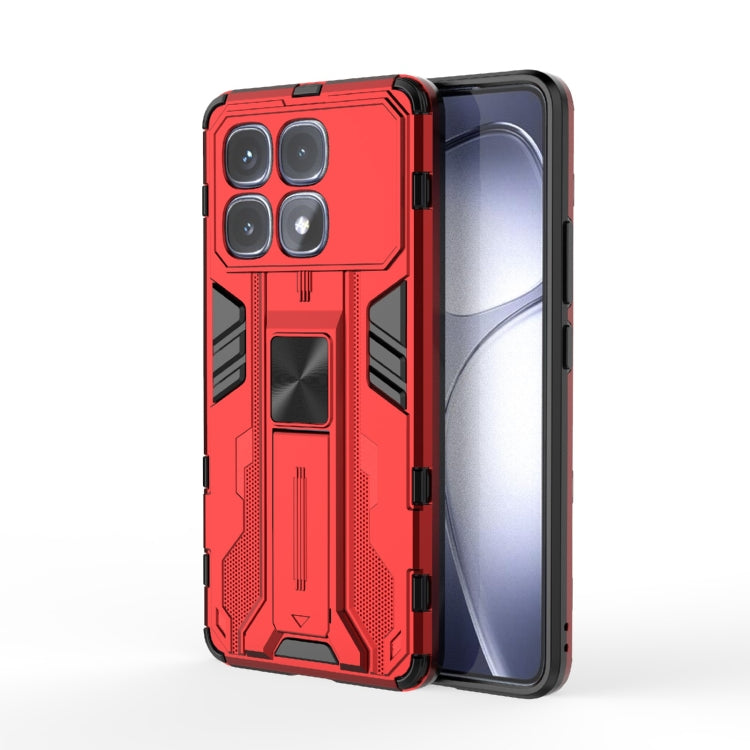 For Redmi K70 Ultra 5G Global Supersonic PC + TPU Holder Phone Case(Red) - Xiaomi Cases by PMC Jewellery | Online Shopping South Africa | PMC Jewellery | Buy Now Pay Later Mobicred