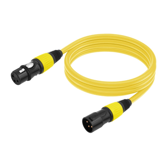 JC1015 XLR 3pin Male to Female Audio Cable, Length:10m(Yellow) - Microphone Audio Cable & Connector by PMC Jewellery | Online Shopping South Africa | PMC Jewellery | Buy Now Pay Later Mobicred