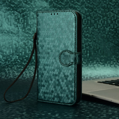 For Redmi K70 Ultra Honeycomb Dot Texture Leather Phone Case(Green) - Xiaomi Cases by PMC Jewellery | Online Shopping South Africa | PMC Jewellery | Buy Now Pay Later Mobicred