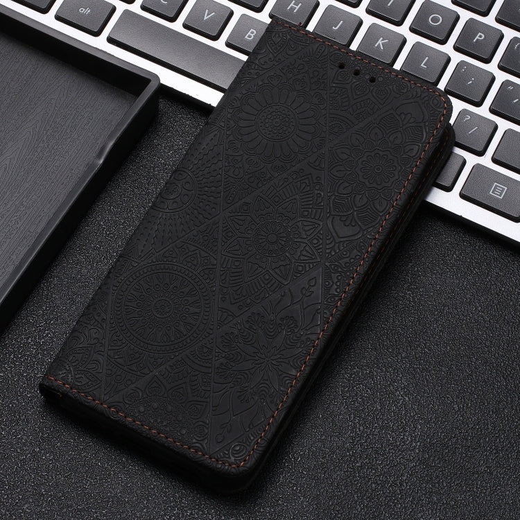 For Google Pixel 9 Pro XL Ethnic Embossed Adsorption Leather Phone Case(Black) - Google Cases by PMC Jewellery | Online Shopping South Africa | PMC Jewellery | Buy Now Pay Later Mobicred