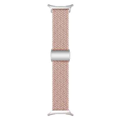 For Samsung Galaxy Watch Ultra 47mm Nylon Loop Magnetic Buckle Watch Band(Starlight Pink) - Watch Bands by PMC Jewellery | Online Shopping South Africa | PMC Jewellery | Buy Now Pay Later Mobicred