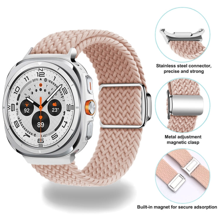 For Samsung Galaxy Watch Ultra 47mm Nylon Loop Magnetic Buckle Watch Band(Cactus) - Watch Bands by PMC Jewellery | Online Shopping South Africa | PMC Jewellery | Buy Now Pay Later Mobicred