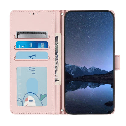 For Redmi K70 Ultra 5G Global Cat Rat Embossed Pattern RFID Leather Phone Case with Lanyard(Pink) - Xiaomi Cases by PMC Jewellery | Online Shopping South Africa | PMC Jewellery | Buy Now Pay Later Mobicred