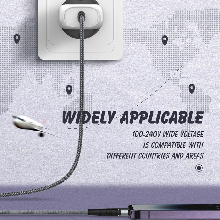 LDNIO A1206C PD27W USB-C / Type-C Fast Charger with 1m 8 Pin Cable, Plug Type:EU Plug(White) - free shipping - PMC Jewellery - Order now!