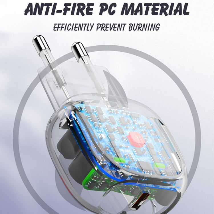 LDNIO A1206C PD27W USB-C / Type-C Fast Charger with 1m Type-C Cable, Plug Type:EU Plug(White) - free shipping - PMC TechLife - Order now!