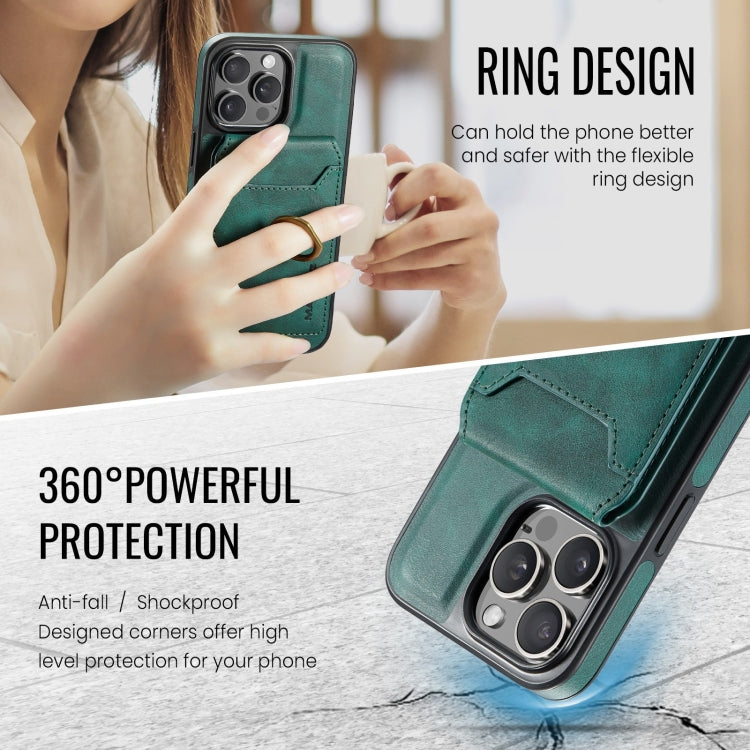 For iPhone 12 Pro Max DG.MING K1 MagSafe Detachable Wallet RFID Back Cover Phone Case(Green) - free shipping - PMC Jewellery - Order now!