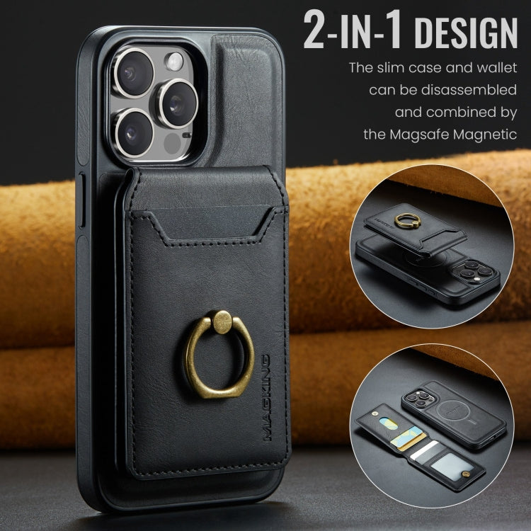 For iPhone 12 Pro DG.MING K1 MagSafe Detachable Wallet RFID Back Cover Phone Case(Black) - free shipping - PMC Jewellery - Order now!