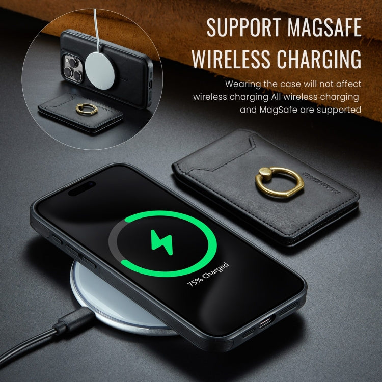 For iPhone 12 Pro DG.MING K1 MagSafe Detachable Wallet RFID Back Cover Phone Case(Black) - free shipping - PMC Jewellery - Order now!