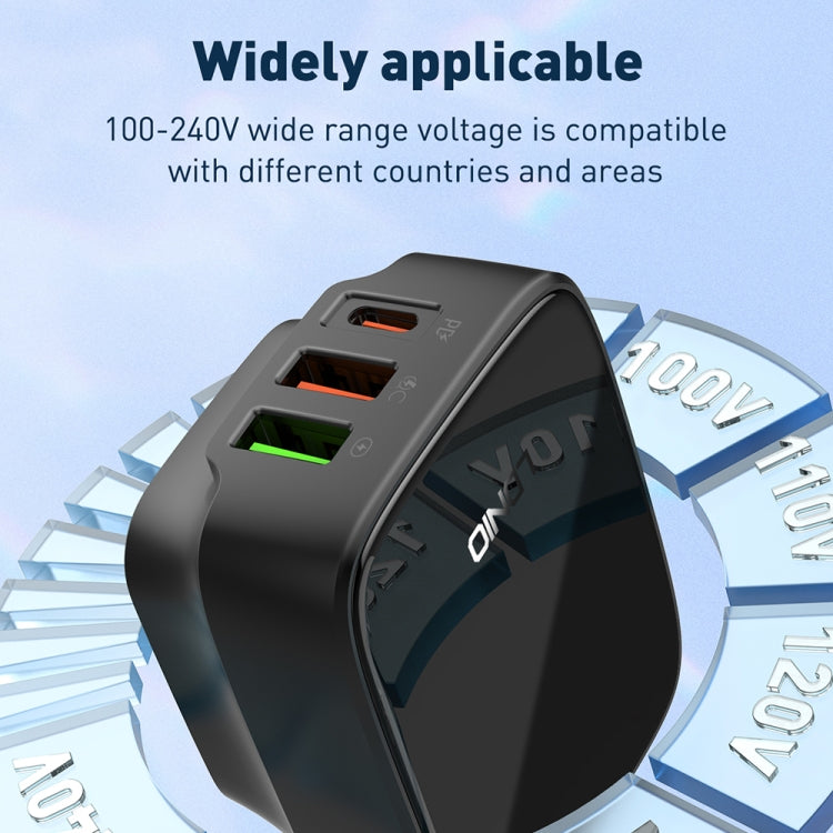 LDNIO Q334 32W Type-C + Dual USB Port Charger with 1m USB-C / Type-C to USB-C / Type-C Data Cable, Plug Type:US Plug(White) - free shipping - PMC Jewellery - Order now!