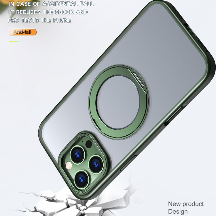 For iPhone 16 Pro Max Wing Series MagSafe Magnetic Ring Holder Phone Case(Green) - iPhone 16 Pro Max Cases by PMC Jewellery | Online Shopping South Africa | PMC Jewellery | Buy Now Pay Later Mobicred