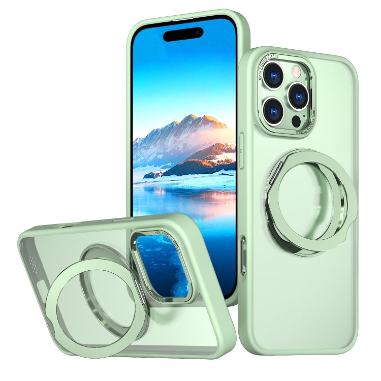 For iPhone 16 Pro Wing Series MagSafe Magnetic Ring Holder Phone Case(Avocado Green) - iPhone 16 Pro Cases by PMC Jewellery | Online Shopping South Africa | PMC Jewellery | Buy Now Pay Later Mobicred