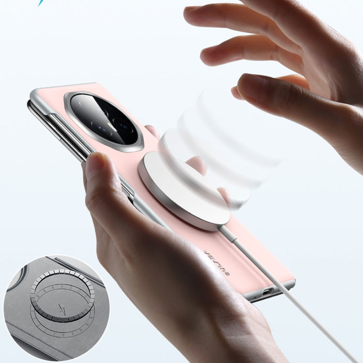 For Honor Magic V3 SULADA Skin Feel Liquid Leather Shockproof Phone Case(Pink) - free shipping - PMC TechLife - Order now!