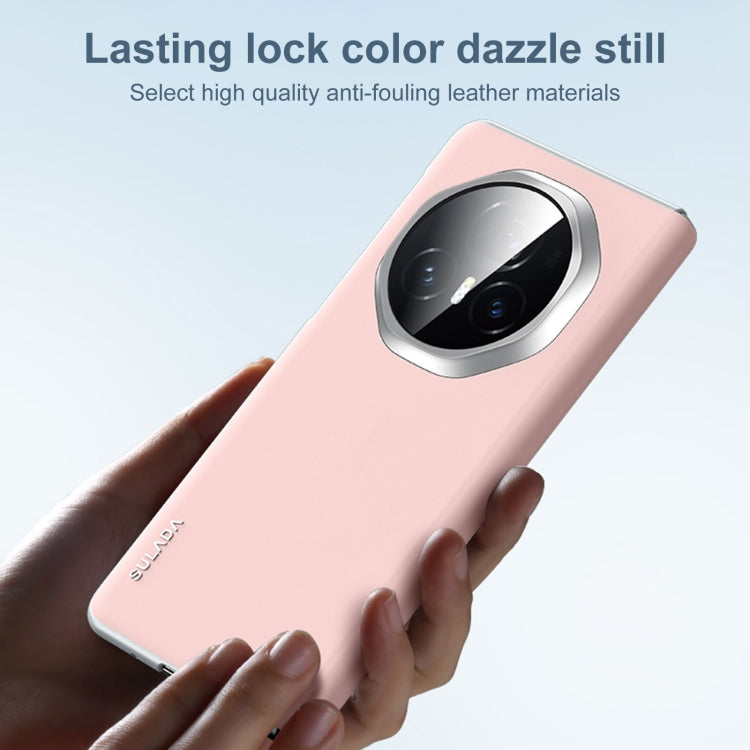 For Honor Magic V3 SULADA Skin Feel Liquid Leather Shockproof Phone Case(White) - free shipping - PMC TechLife - Order now!