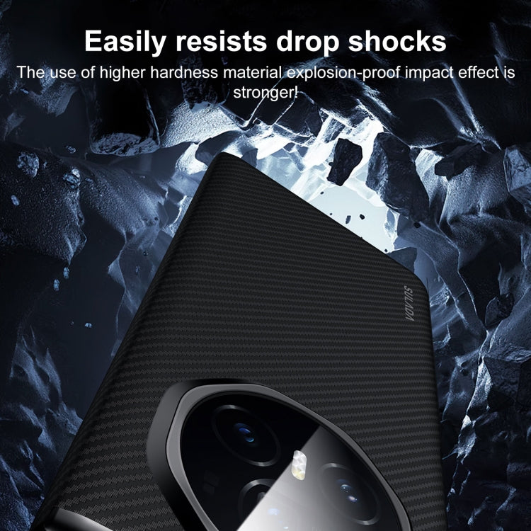 For Honor Magic Vs3 SULADA Kevlar 600D Texture Smart Window Leather Phone Case(Black) - free shipping - PMC TechLife - Order now!