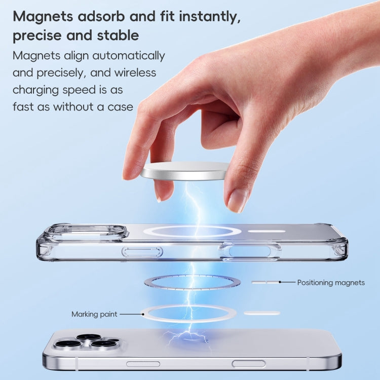 For iPhone 16 Plus Crystal Clear Frosted MagSafe Magnetic Phone Case(Transparent) - iPhone 16 Plus Cases by PMC Jewellery | Online Shopping South Africa | PMC Jewellery | Buy Now Pay Later Mobicred