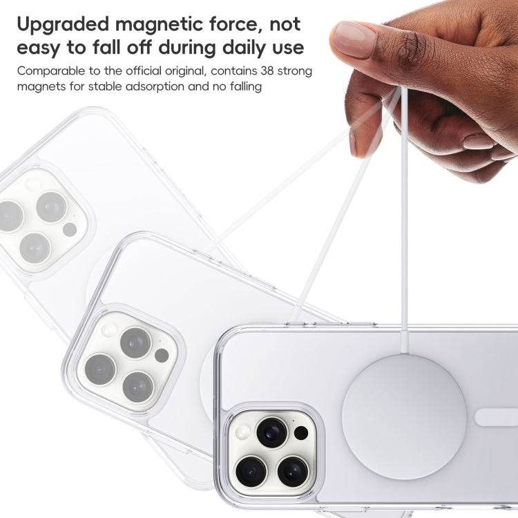 For iPhone 16 Pro Max Crystal Clear Frosted MagSafe Magnetic Phone Case(Transparent) - iPhone 16 Pro Max Cases by PMC Jewellery | Online Shopping South Africa | PMC Jewellery | Buy Now Pay Later Mobicred