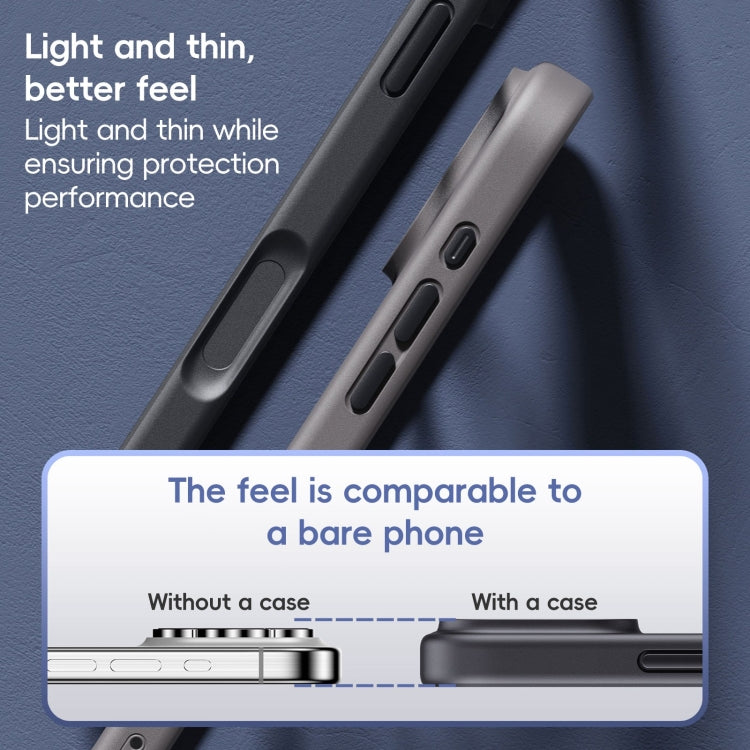 For iPhone 16 Plus Ming Shield Series MagSafe Magnetic Phone Case(Black) - iPhone 16 Plus Cases by PMC Jewellery | Online Shopping South Africa | PMC Jewellery | Buy Now Pay Later Mobicred