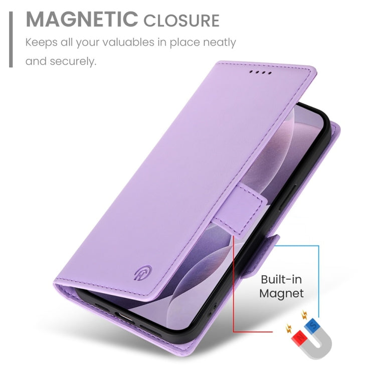 For Redmi K70 Ultra Side Buckle Magnetic Frosted Leather Phone Case(Purple) - Xiaomi Cases by PMC Jewellery | Online Shopping South Africa | PMC Jewellery | Buy Now Pay Later Mobicred