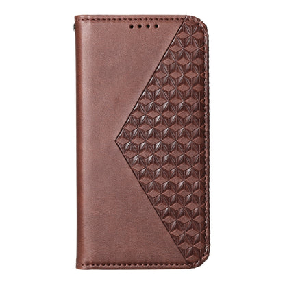 For Redmi K70 Ultra Cubic Grid Calf Texture Magnetic Leather Phone Case(Brown) - Xiaomi Cases by PMC Jewellery | Online Shopping South Africa | PMC Jewellery | Buy Now Pay Later Mobicred