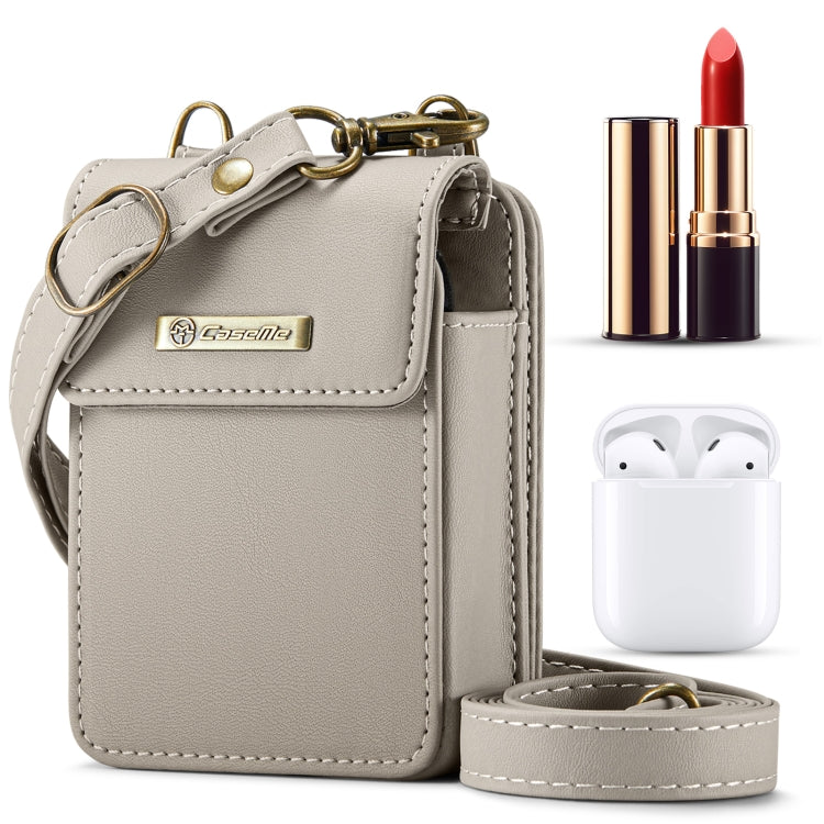 CaseMe Me50 Mini Universal Bag for Apple and Samsung Headphones + Lipstick(Khaki) - For AirPods 1/2 by CaseMe | Online Shopping South Africa | PMC Jewellery | Buy Now Pay Later Mobicred