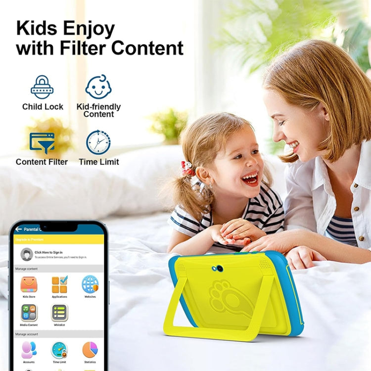 UNIWA  Boxchip Tab 8 WiFi Kid Tablet,  4GB+64GB, 8 inch Android 13 Allwinner A523 Octa Core CPU Support Google Play(Blue) - free shipping - PMC Jewellery - Order now!