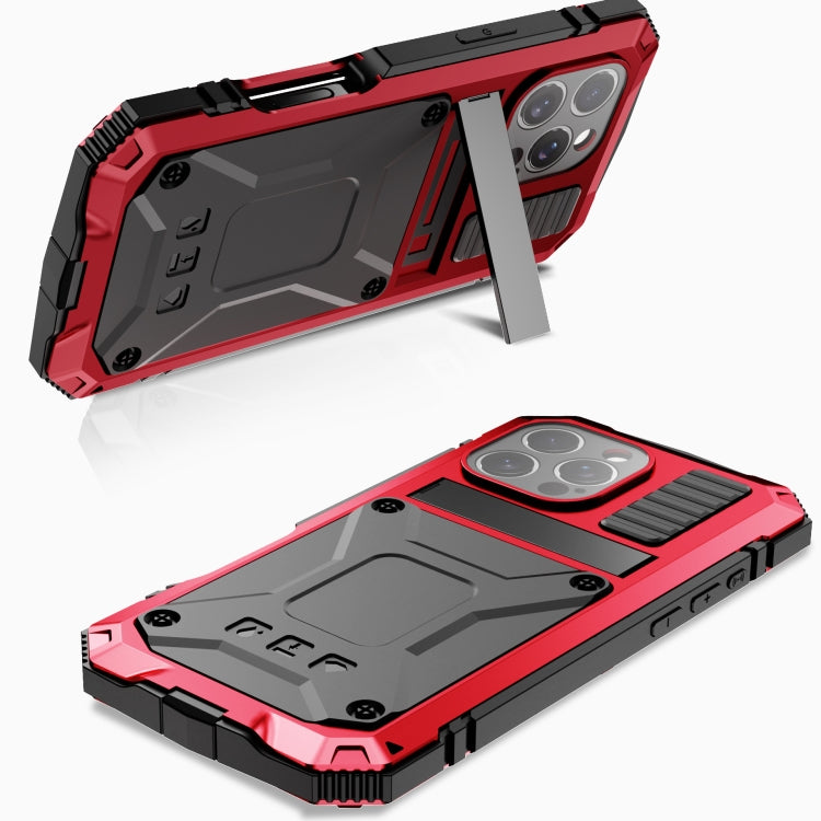 For iPhone 16 Pro Max R-JUST Life Water-resistant Dustproof Shockproof Phone Case(Red) - iPhone 16 Pro Max Cases by R-JUST | Online Shopping South Africa | PMC Jewellery | Buy Now Pay Later Mobicred
