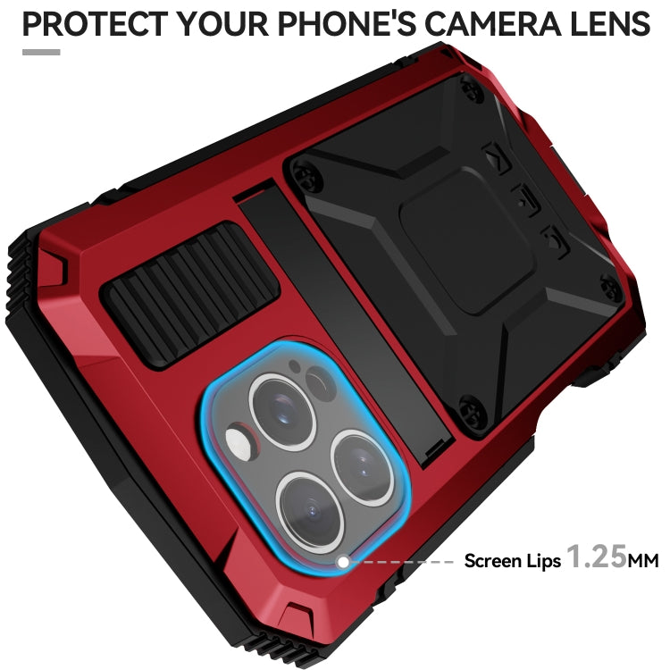 For iPhone 16 Pro Max R-JUST Life Water-resistant Dustproof Shockproof Phone Case(Red) - iPhone 16 Pro Max Cases by R-JUST | Online Shopping South Africa | PMC Jewellery | Buy Now Pay Later Mobicred