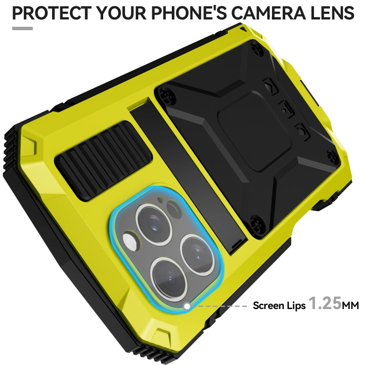 For iPhone 16 Pro Max R-JUST Life Water-resistant Dustproof Shockproof Phone Case(Yellow) - free shipping - PMC Jewellery - Order now!
