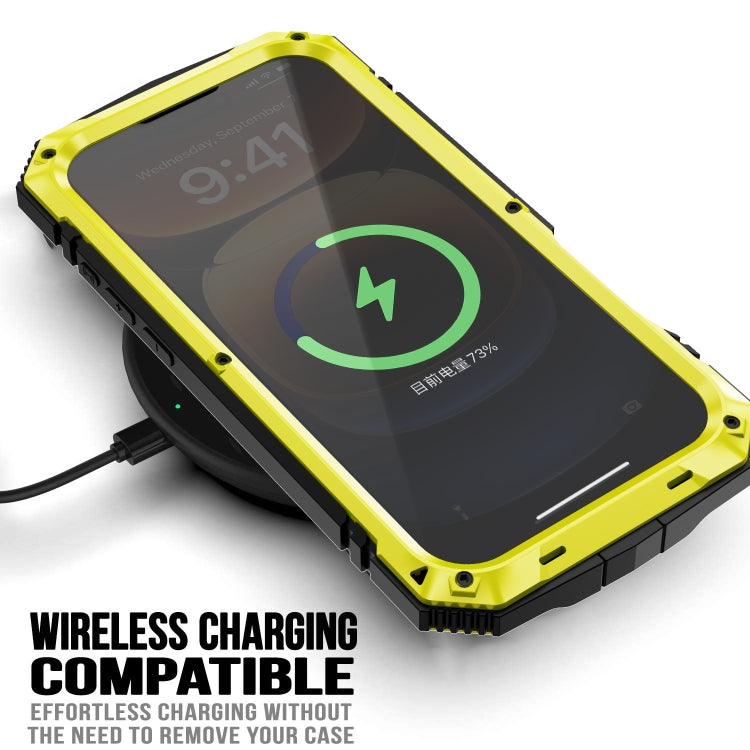 For iPhone 16 Pro Max R-JUST Life Water-resistant Dustproof Shockproof Phone Case(Yellow) - free shipping - PMC Jewellery - Order now!