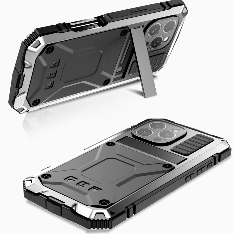 For iPhone 16 Pro Max R-JUST Life Water-resistant Dustproof Shockproof Phone Case(Silver) - free shipping - PMC Jewellery - Order now!