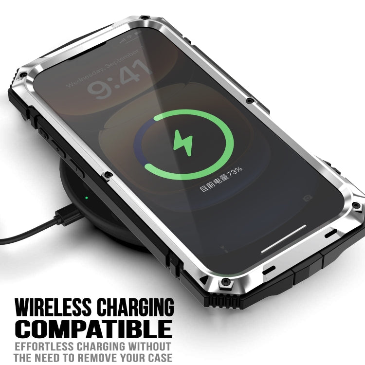 For iPhone 16 Pro Max R-JUST Life Water-resistant Dustproof Shockproof Phone Case(Silver) - free shipping - PMC Jewellery - Order now!