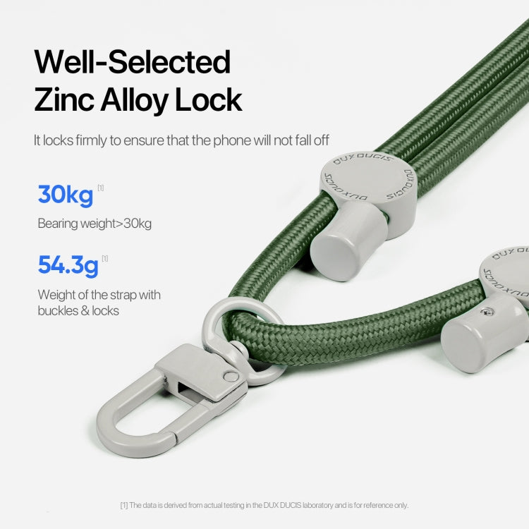 DUX DUCIS Plaz Crossbody Neck Strap Anti-lost Phone Lanyard(Army Green) - Lanyards & Wrist Straps by DUX DUCIS | Online Shopping South Africa | PMC Jewellery | Buy Now Pay Later Mobicred