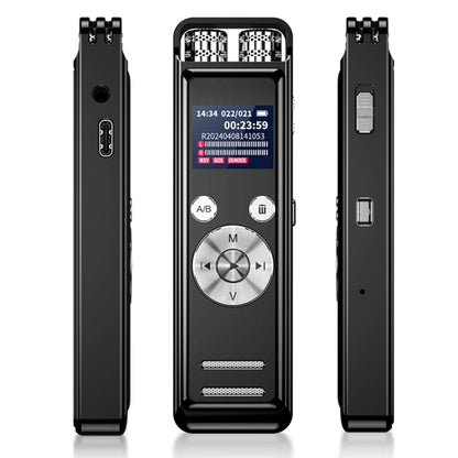 ZD43B Omnidirectional Dual Mic Smart Noise Reduction Voice Recorder, Memory:64GB(Black) - Recording Pen by PMC Jewellery | Online Shopping South Africa | PMC Jewellery | Buy Now Pay Later Mobicred