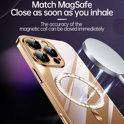 For iPhone 16 Pro Max SULADA MagSafe Plating TPU Shockproof Phone Soft Case(Silver) - iPhone 16 Pro Max Cases by SULADA | Online Shopping South Africa | PMC Jewellery | Buy Now Pay Later Mobicred