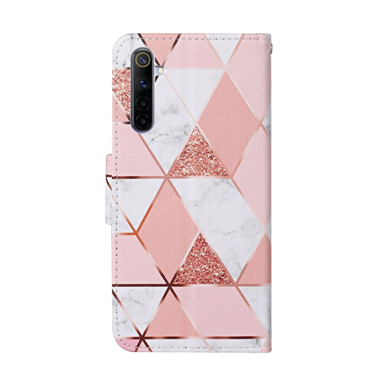 For OPPO Realme 6 Colored Drawing Pattern Horizontal Flip Leather Case with Holder & Card Slots & Wallet(Marble) - free shipping - PMC TechLife - Order now!