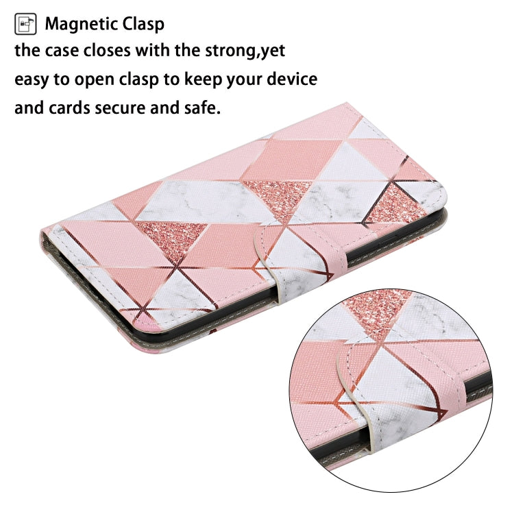 For OPPO Realme 6 Colored Drawing Pattern Horizontal Flip Leather Case with Holder & Card Slots & Wallet(Marble) - free shipping - PMC TechLife - Order now!