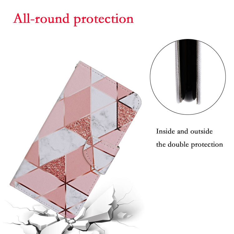 For OPPO Realme 6 Colored Drawing Pattern Horizontal Flip Leather Case with Holder & Card Slots & Wallet(Marble) - free shipping - PMC TechLife - Order now!