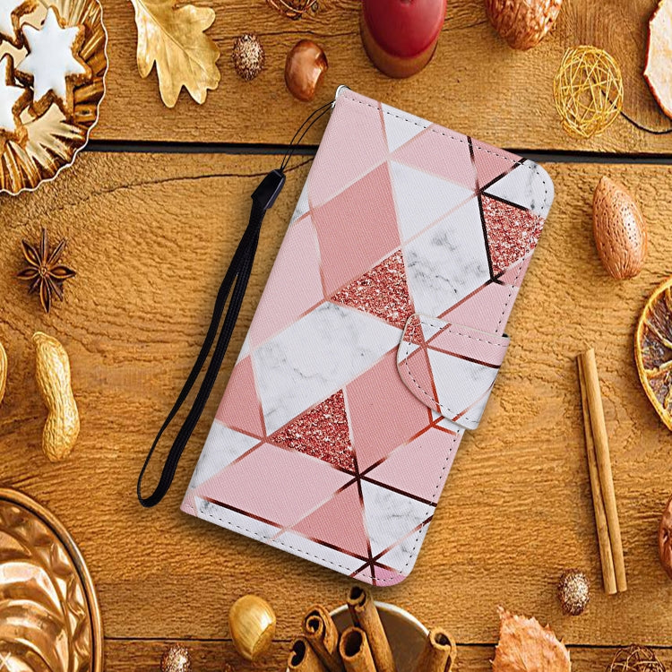 For OPPO Realme 6 Colored Drawing Pattern Horizontal Flip Leather Case with Holder & Card Slots & Wallet(Marble) - free shipping - PMC TechLife - Order now!