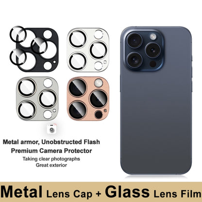 For iPhone 16 Pro / 16 Pro Max IMAK Metal Armor Premium Camera Protector Film(Black) - iPhone 16 Pro Max Tempered Glass by imak | Online Shopping South Africa | PMC Jewellery | Buy Now Pay Later Mobicred