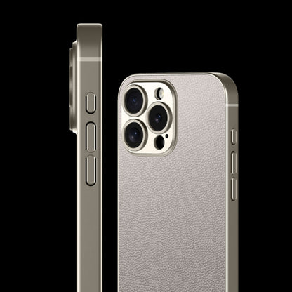 For iPhone 16 GKK Metal Paint Skin Feel Leather Full Coverage Phone Case(Carbon Fibre) - iPhone 16 Cases by GKK | Online Shopping South Africa | PMC Jewellery | Buy Now Pay Later Mobicred