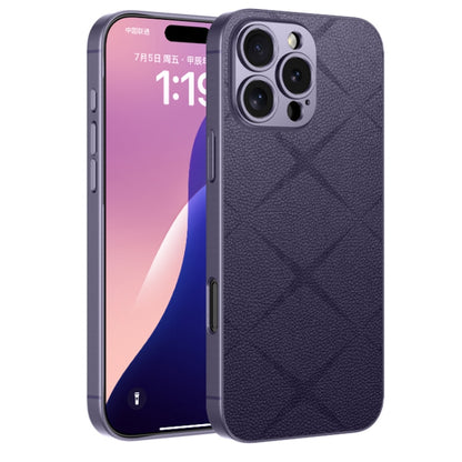 For iPhone 16 Pro GKK Asterism Metal Paint Skin Feel Leather Full Coverage Phone Case(Purple) - iPhone 16 Pro Cases by GKK | Online Shopping South Africa | PMC Jewellery | Buy Now Pay Later Mobicred