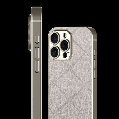 For iPhone 16 GKK Asterism Metal Paint Skin Feel Leather Full Coverage Phone Case(Titanium Grey) - iPhone 16 Cases by GKK | Online Shopping South Africa | PMC Jewellery | Buy Now Pay Later Mobicred