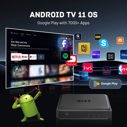 G1 Cortex-A55 Android 11 Quad-core CPU 4K HD Internet Set-top Box with Remote Control, 4GB+32GB(UK Plug) - Others by PMC Jewellery | Online Shopping South Africa | PMC Jewellery | Buy Now Pay Later Mobicred